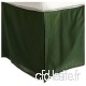 100% Premium Long-Staple Combed Cotton 300 Thread Count Pleated King Bed Skirt Solid  Hunter Green by Superior - B01NCWIVYY